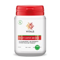 Folat 5-MTHF 400µg VITALS, 100 kapsul (vitamin B9, folna kislina)