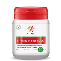 Vitamin B12 2000µg VITALS, 100 žvečljivih tablet