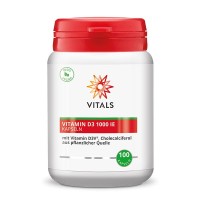 Vitamin D3 1000 IU VITALS, 100 kapsul